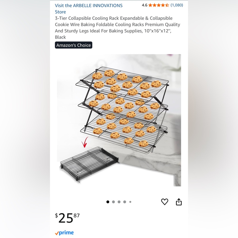 New! 3Tier Expandable Cooling Rack - Picture 4 of 5